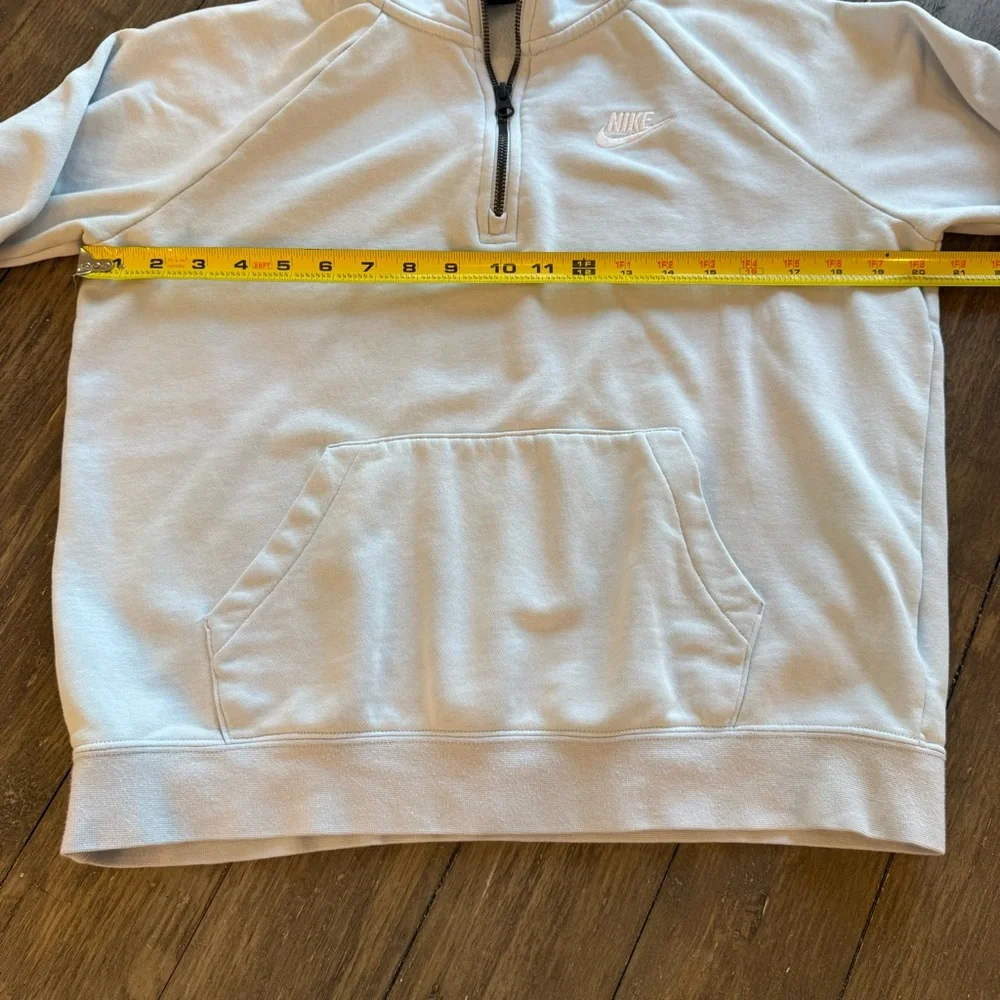 Nike Women’s Sky Blue Quarter-Zip‎ Sweatshirt Small Athleisure